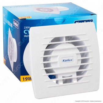 Kanlux Cyklon EOL100 Ventilatore da Canale 19W IPX4 - mod. 70911