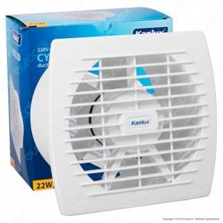 Kanlux Cyklon EOL150B Aspiratore da Canale 22W IPX4 - mod. 70921