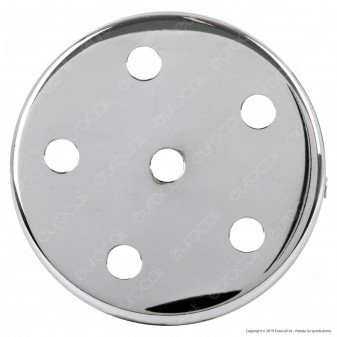 FAI Rosone Cilindrico in Metallo 6 Fori Colore Cromo - mod. 1159/CR/6