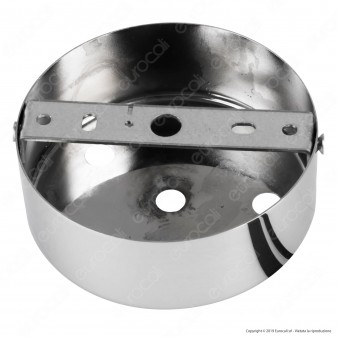 FAI Rosone Cilindrico in Metallo 6 Fori Colore Cromo - mod. 1159/CR/6