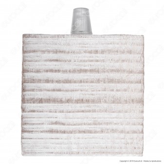 FAI Bicchiere Portalampada in Legno per Lampadine E27 Colore Bianco