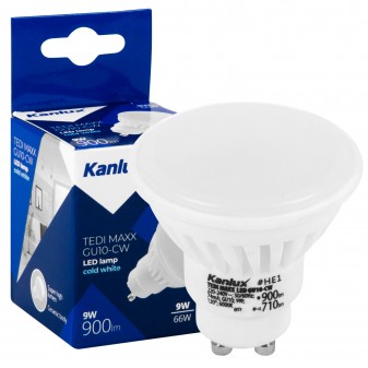 Kanlux TEDI MAXX Lampadina LED GU10 9W Faretto Spotlight 120° - mod.