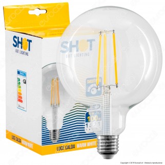 Bot Lighting Shot Lampadina LED E27 11W Bulb G125 Globo Filament