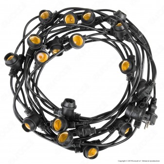 FAI Catenaria 11 metri per 20 Lampadine LED E27