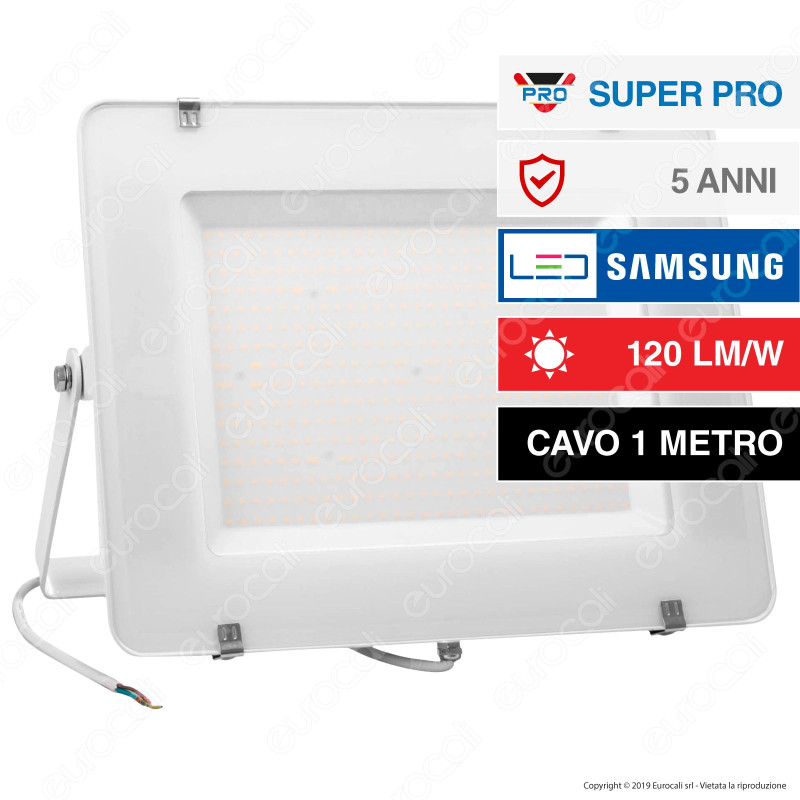 V-Tac PRO VT-306 Faro LED SMD 300W High Lumens Ultrasottile Chip