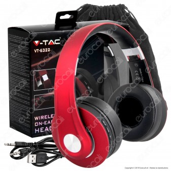 V-Tac VT-6322 Cuffie Wireless a Padiglione Bluetooth