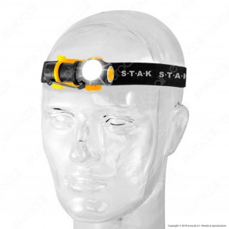 Velamp STAK Torcia LED Headlight Multifunzione Ricarica USB - Torcia Frontale - mod. ST426