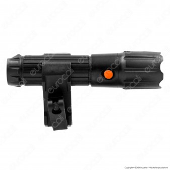 CFG EL032 Torcia LED 3W in Alluminio con Puntatore Laser e Scatto Remoto - Ideale per Fucili