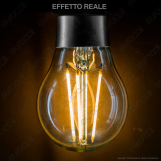 Daylight Lampadina LED Wi-Fi E27 6W Bulb A60 Filament Dimmerabile -