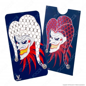V-Syndicate Grinder Card Joker - Tritatabacco in Metallo Formato