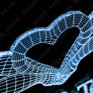 Placca in Plexiglass con Forma Io & Te per Sempre 3D Incisa al Laser - Made in Italy