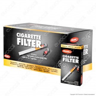 Atomic Cigarette Filter Eco Pack Microbocchini in Plastica