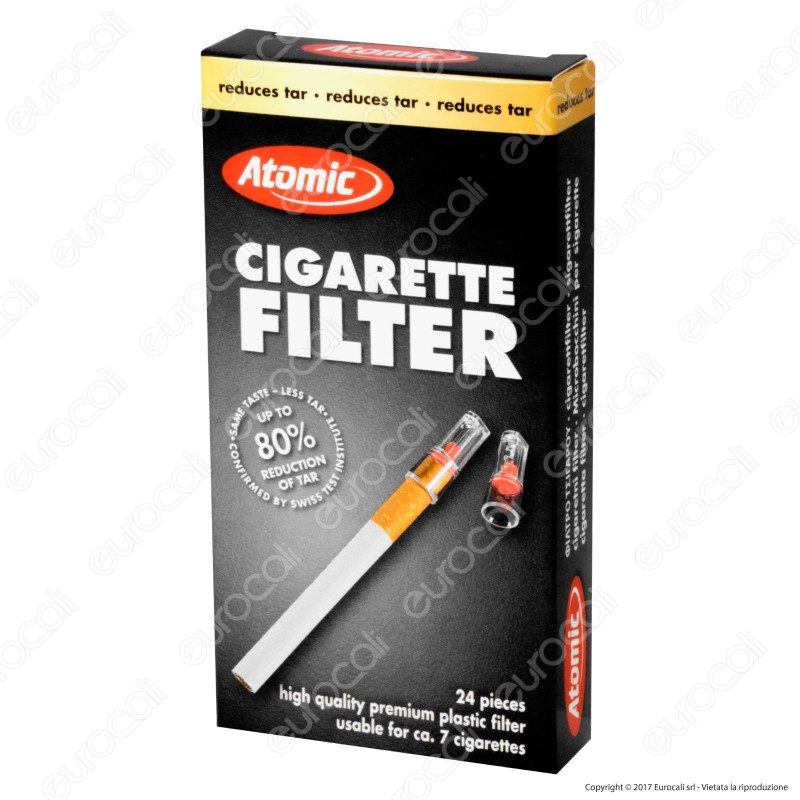 Atomic Cigarette Filter Eco Pack Microbocchini in Plastica