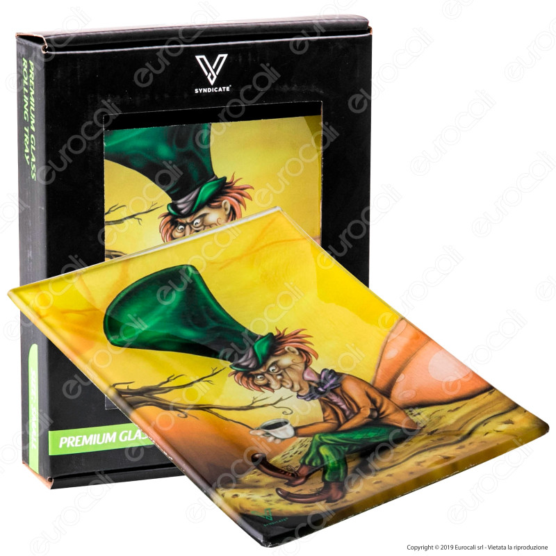 V-Syndicate Mini Rolling Tray Vassoio di Rollaggio in Vetro -