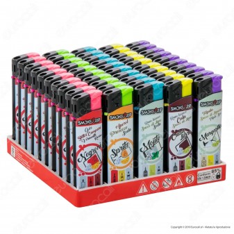 SmokeTrip Accendini Elettronici Ricaricabili Fantasia Cocktails - Box