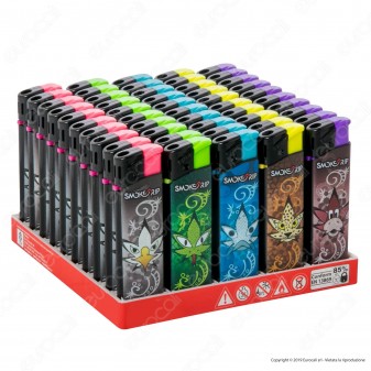 SmokeTrip Accendini Elettronici Ricaricabili Fantasia Animal Leaves -