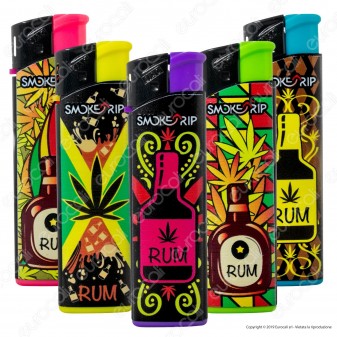 SmokeTrip Accendini Elettronici Ricaricabili Fantasia Rum Trip - Box