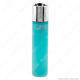 Clipper Large Fantasia Traslucido Soft Touch - Box da 48 Accendini