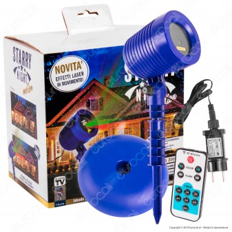 Intergross Starry Night Motion Proiettore Luce con Effetti Laser in