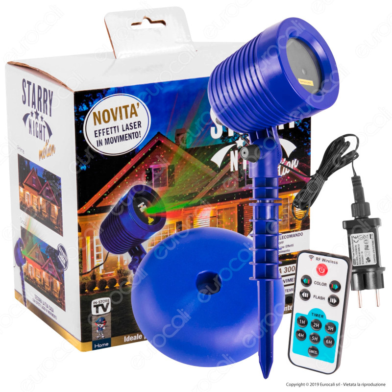 Intergross Starry Night Motion Proiettore Luce con Effetti Laser in