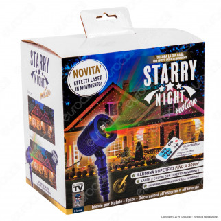 Kit 2 Intergross Starry Night Motion Proiettore Luce con Effetti
