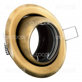 Kanlux ARGUS CT-2117-BR/M Portafaretto Orientabile Rotondo da Incasso