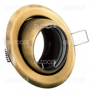 Kanlux ARGUS CT-2117-BR/M Portafaretto Orientabile Rotondo da Incasso