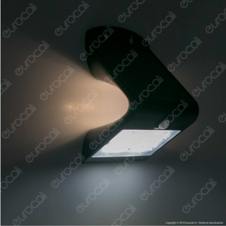 V-Tac VT-768 Lampada da Muro LED 3W con Pannello Solare e Sensore