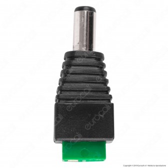 Life Connettore da Morsetti a Vite a Jack 2.1 per Strisce LED