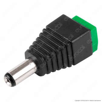 Life Connettore da Morsetti a Vite a Jack 2.1 per Strisce LED