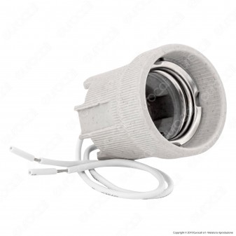 Life Portalampada per Lampadine E27 con Cavi - mod. 39.PH137