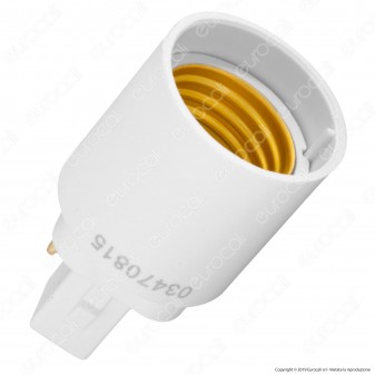 Life Adattatore per Lampadine da G24 a E27 - mod. 39.PA2427D