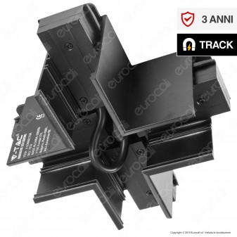 V-Tac X Connector Connettore Angolare a Croce per Binari Magnetici
