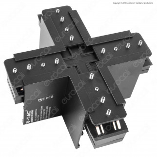 V-Tac X Connector Connettore Angolare a Croce per Binari Magnetici