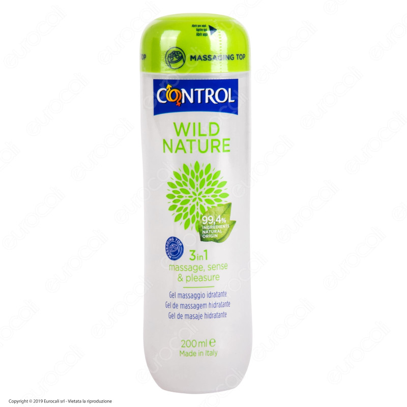 Control Wild Nature 3in1 Gel Massaggio Lubrificante Idratante - 200ml