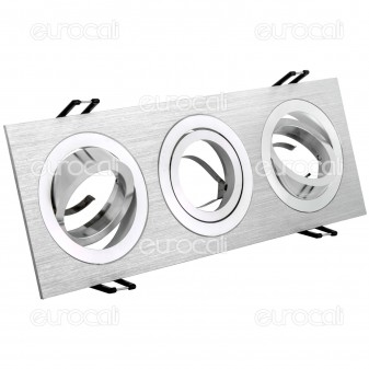 Kanlux SEIDY CT-DTL350-AL Portafaretto Orientabile da Incasso per 3