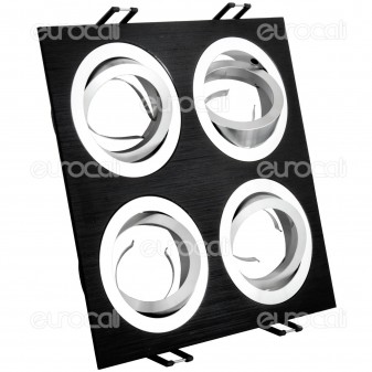 Kanlux SEIDY CT-DTL450-B Portafaretto Orientabile da Incasso per 4