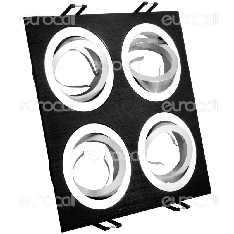 Kanlux SEIDY CT-DTL450-B Portafaretto Orientabile da Incasso per 4