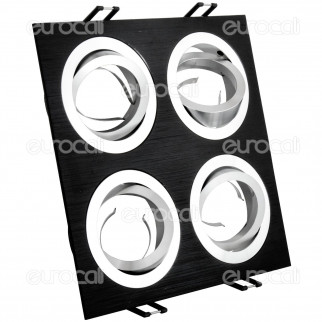 Kanlux SEIDY CT-DTL450-B Portafaretto Orientabile da Incasso per 4