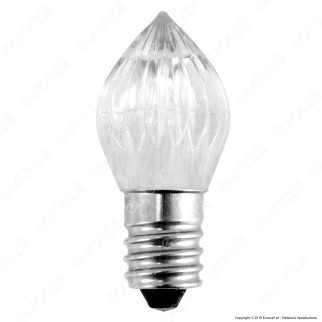 Life Lampada Votiva LED E14 0,5W Candela Fiamma 10-24V - mod.