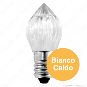 Life Lampada Votiva LED E14 0,5W Candela Fiamma 10-24V - mod.