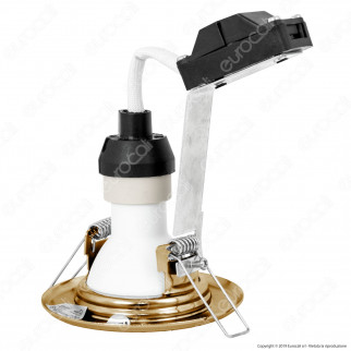 Portalampada per Lampadine GU10 con Staffa di Fissaggio al