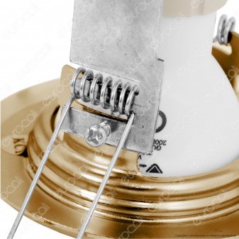 Portalampada per Lampadine GU10 con Staffa di Fissaggio al