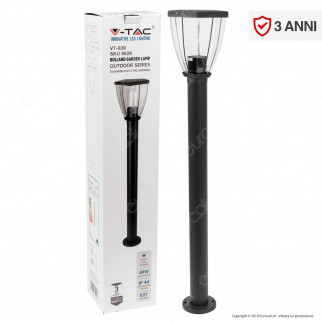 V-Tac VT-839 Portalampada da Giardino per Lampadine E27 con Fissaggio