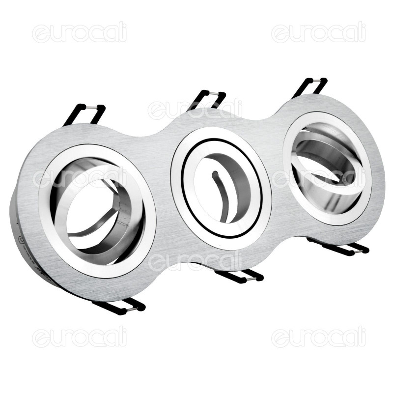 Kanlux SEIDY CT-DTO350-AL Portafaretto Orientabile da Incasso per 3