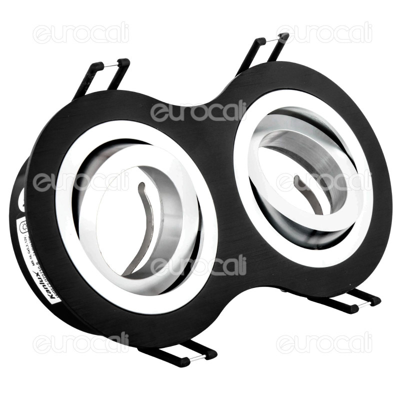 Kanlux SEIDY CT-DTO250-B Portafaretto Orientabile da Incasso per 2