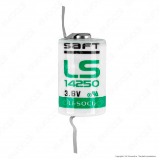 Saft Batteria al Litio LS 14250 1/2 Stilo AA con Lamelle - Batteria