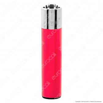 Clipper Large Fantasia Solid Fluo Mix - Box da 48 Accendini