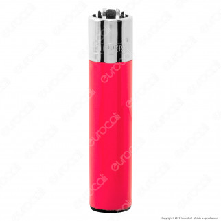 Clipper Large Fantasia Solid Fluo Mix - Box da 48 Accendini