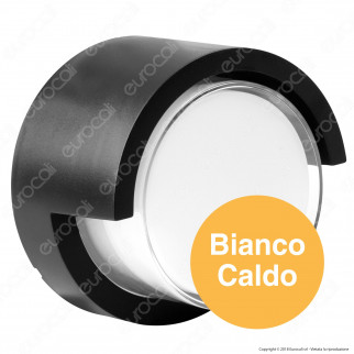 V-Tac VT-831 Lampada LED da Muro 7W Wall Light Colore Nero Forma